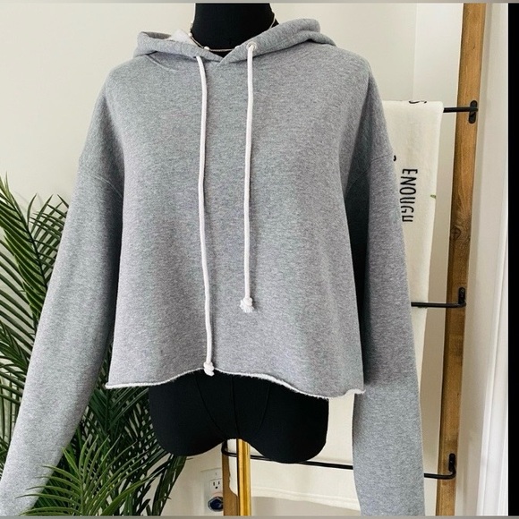 Wild Fable Gray Cropped Hoodie - Picture 6 of 6